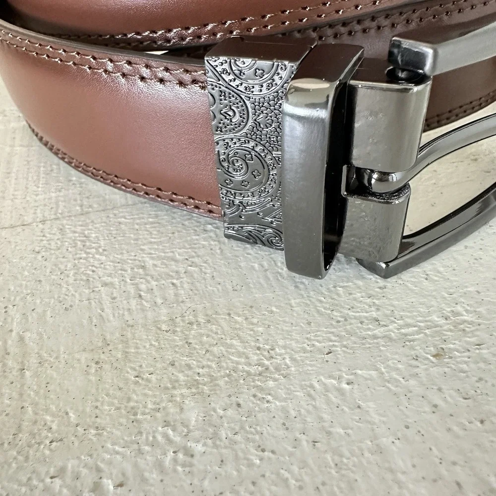 Robert Graham Men's Barolo Leather Reversible Belt‎ Brown/Tan Sz 40 NWT